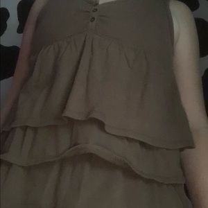 brown tiered top